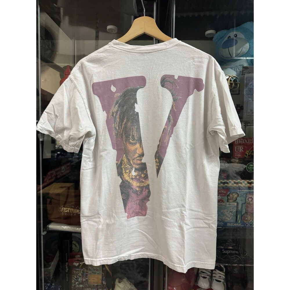Vlone x Juice Wrld Legends Never Die White Back Graphic tee Sz L